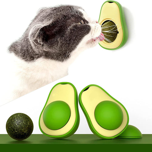 Avocado Catnip Toy for Cats - Interactive Chew & Teeth Cleaning Treat Toy
