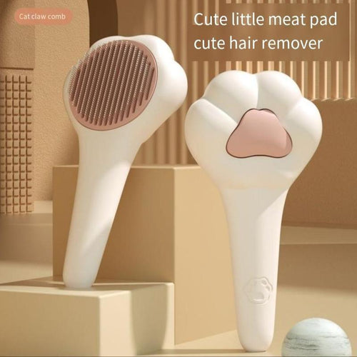 Cute Cat Paw Pet Grooming Brush – Hair Remover Comb for Cats & Dogs