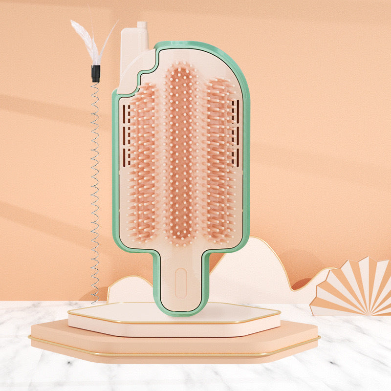 Cat Self-Grooming Corner Brush & Massager