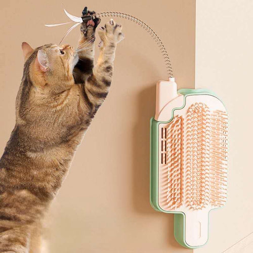 Cat Self-Grooming Corner Brush & Massager